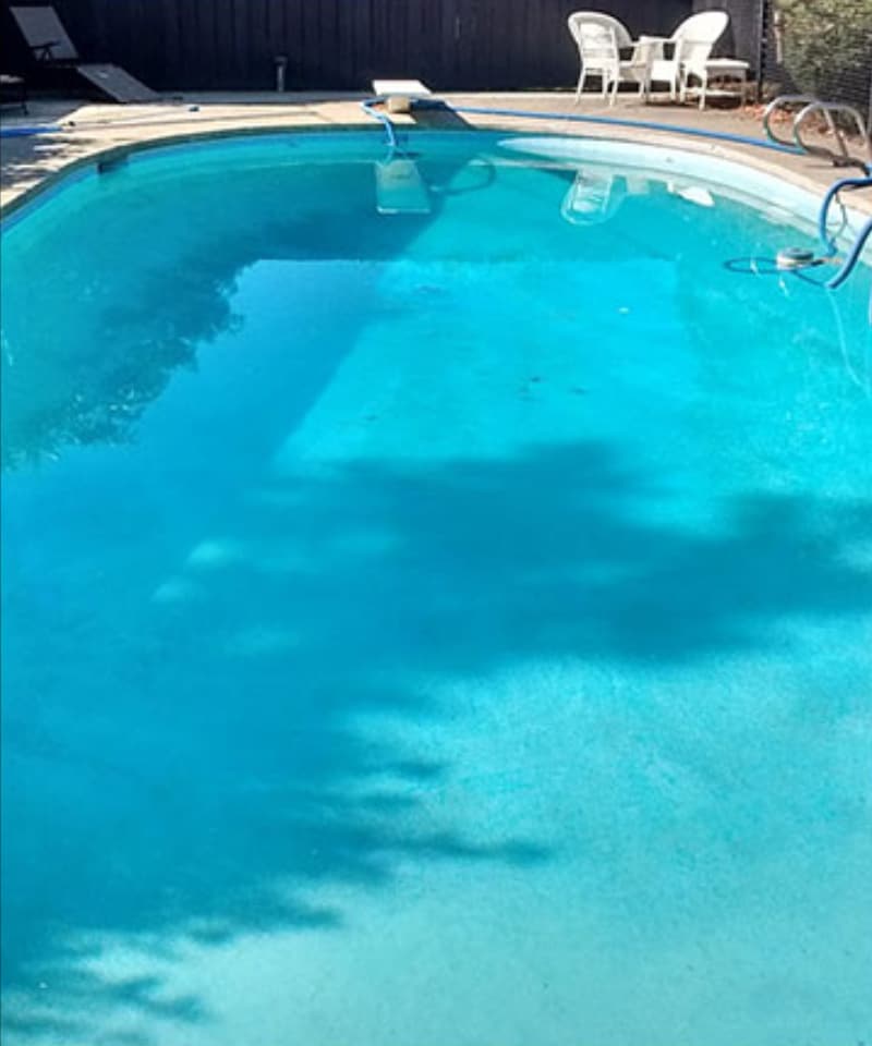 After Green Pool Cleaning